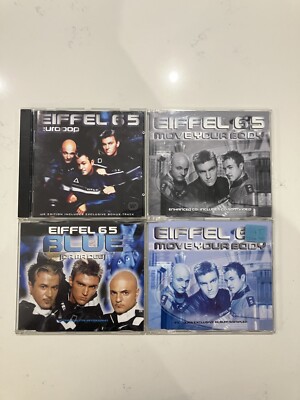 Eiffel 65 CD Single Bundle/Job Lot/Collection x4: Blue (Da Ba Dee), Move Your Bo