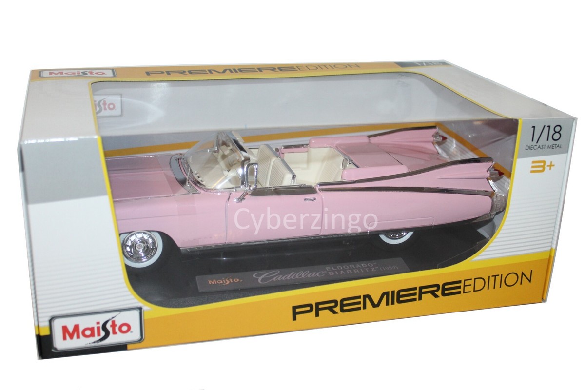 ☆新品⭐︎ Cadillac ELDORAD 1/18 MAISTO 1959 Pink Cadillac El Dorado Biarritz Maisto 1:18 Diecast
