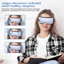 Heated Eye Massager Foldable Eye Mask Bluetooth Music Relax for Falling Asleep