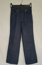Vintage 70's Kids denim Jeans Sz 12 Slim NOS with tags Snap closure JC Penneys