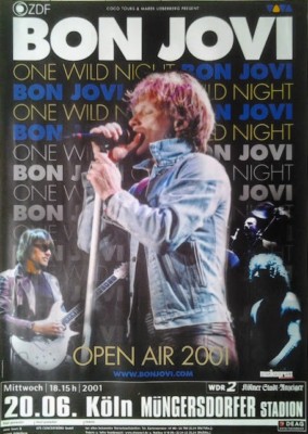 Bon Jovi: One wild night (2001) | Konzertposter Tourplakat A1