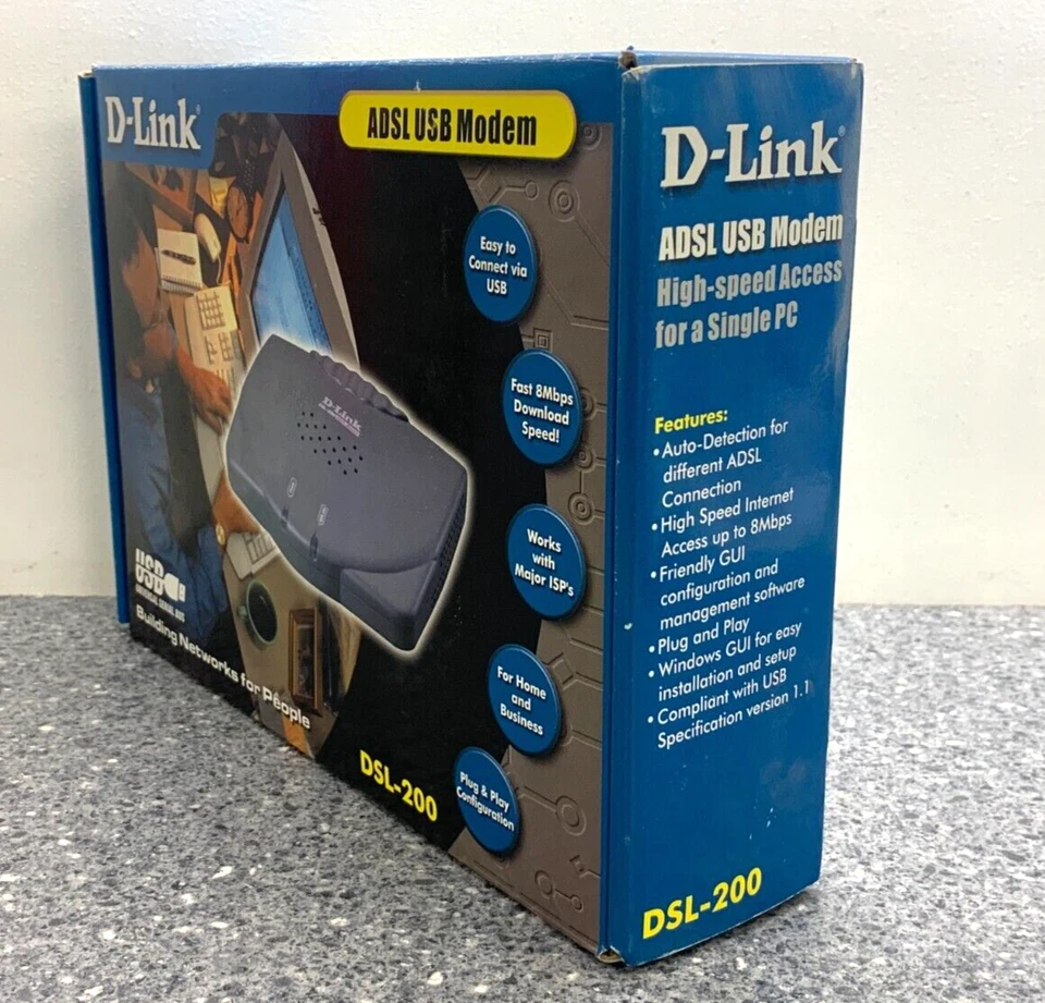 D-Link DSL-200 USB ADSL Modem - Image 2 of 4