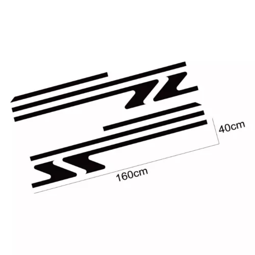 For Chevrolet Colorado 2pcs Car Door Side Stripes Graphics Vinyl Film Sticker - Foto 12 di 13