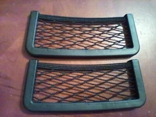 Set of 2 Adhesive Car Mesh Pockets For Pocket Sized Car Storage
