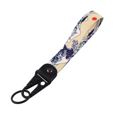 Wrist Lanyard for Keys Cute Keychain Short Lanyard Strap for Women Men Sea Wave