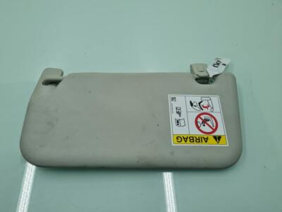 Visiera Parasole Auto Interna Grigia Per Hyundai Getz 2002-2011 | Lato Sinistro Con Specchio, Ricambio OE 85220 1C200QS, Blocca Raggi UV - 2