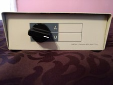 Vtg data transfer switch box manual AB 2 position switch computer pc  cable
