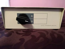 Vtg data transfer switch box manual AB 2 position switch computer pc & cable