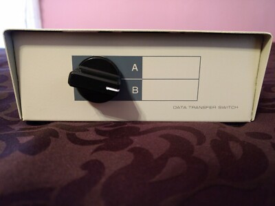 Vtg data transfer switch box manual AB 2 position switch computer pc & cable
