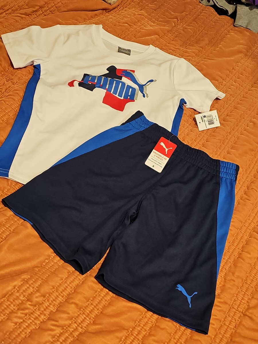 Puma Kids Clothes Puma Shorts And T Shirt Set Puma Boy's Shorts T