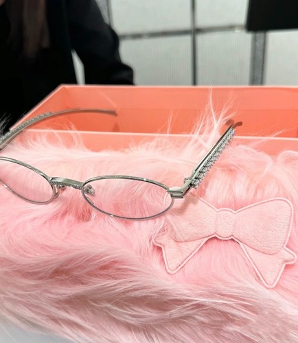 The heart-shaped diamond oval small frame optical lens is suitable for myopia - Picture 16 of 31