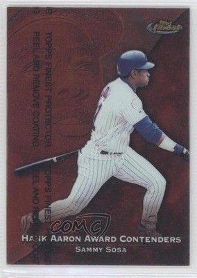 1999 Topps Finest Hank Aaron Award Contenders Sammy Sosa #HA6 1md