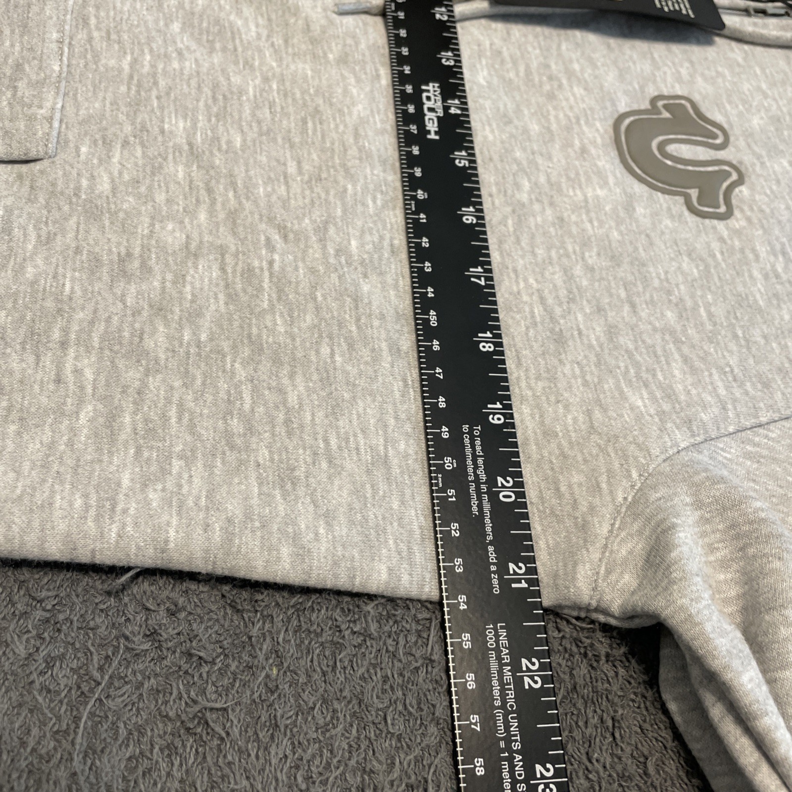 True Religion Core Full Zip Hoodie Fleece Jacket Mens Large Classic Buddha NWT thumbnail 13