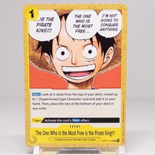 The One Who Is the Most Free Is the Pirate King!!! OP13-116 UC Carrying On His W