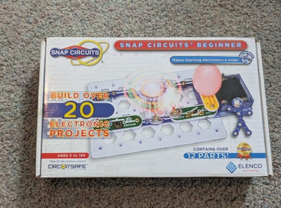 Elenco Snap Circuits Beginner SCB-20 Electronics Kit 20+ Projects Complete in Bo