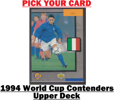 1994 World Cup Contenders Upper Deck Eng/Spn - Pick Your Card