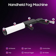 LED Cannon CO2 Gun Night DJ Club Bar Party CO2 Jet Stage Effect Fogger Smoke Gun