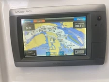 GARMIN GPSMAP 740S CHART PLOTTER FISHFINDER  CORD, TRANSDUCER SEE DESCRIPTION 
