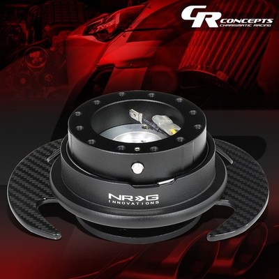 [OPEN-BOX]NRG STEERING WHEEL CARBON FIBER PADDLE QUICK RELEASE ADAPTER GEN 3.0
