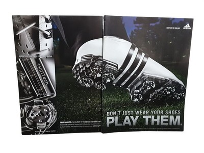 Adidas Tour360 Golf Shoes Two Page Magazine Print Ad 2008