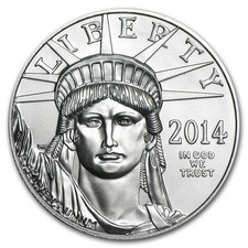 2014 1 oz American Platinum Eagle BU 2471.25 per troy oz