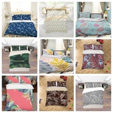 3D Tropical Leaves Colorful Quilt Cover Duvet Cover Comforter set