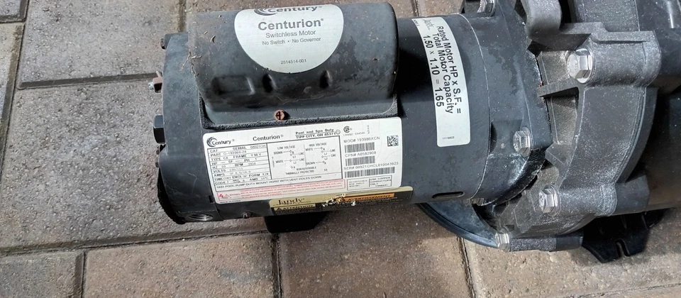 1.65 HP Jandy Pool Pump Single Speed Century motor 110V / 240V - Image 4 of 4