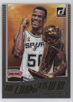 2017-18 Panini Donruss The Champ is Here Press Proof David Robinson #3 HOF rf2