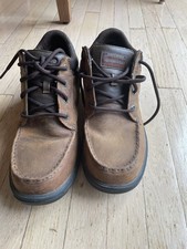 Skechers Men's Waterproof Leather Relaxed fit Brown Chukka Boots size  10.5