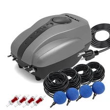 All-in-One Pond Aerator for Outdoor Ponds up to 2000 Gallons, Flow Adjustable...