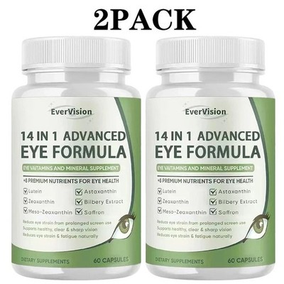 2-Pack Evervision 14 In 1 Advanced Eye Formula 60 Capsules Advanced Formula