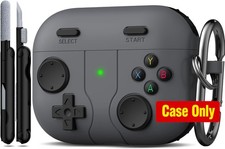 Silicone Game Console Design Case for Apple AirPods Pro 3rd Generation, Black