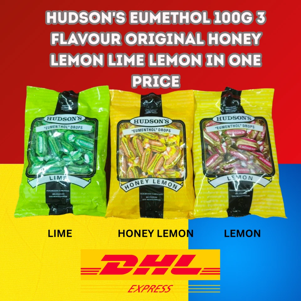Hudson's Eumethol 100g 3 Flavour Original Honey Lemon Lime Lemon In One Price - Image 2 of 4