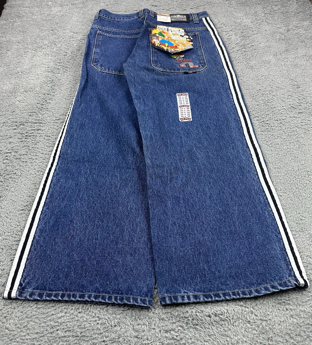 JNCO JEANS baggy jeans 34×30 Jnco Style Baggy Jeans Men 34x30 Y2K Grunge Wide 11 Leg