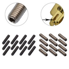 12 Pieces Saddle Height Screws for Electric Guitar Bridge Metal Screws