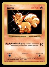1995 vulpix pokemon card Pokmon TCG Vulpix 68/95 card Unleashed