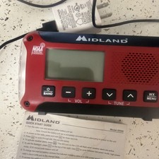 MIDLAND EMERGENCY ALERT WEATHER RADIO, BATTERY, ,USB ER50 NEW SHIPS FREE