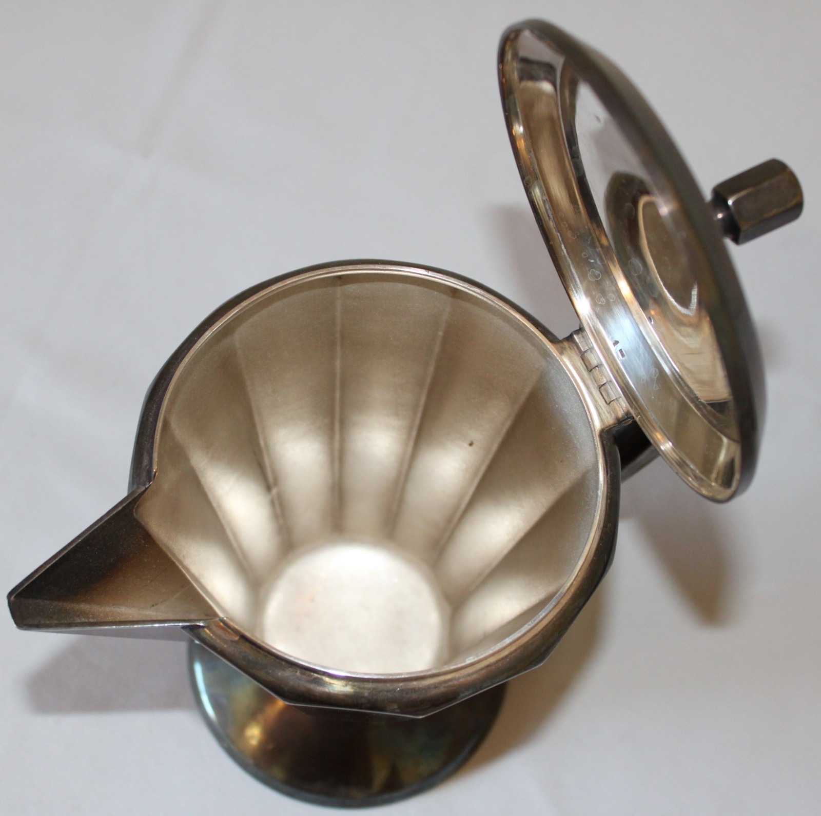 Antique Art Deco Silverplate Coffee Pot Art Krupp Berndorf Vintage 70cl