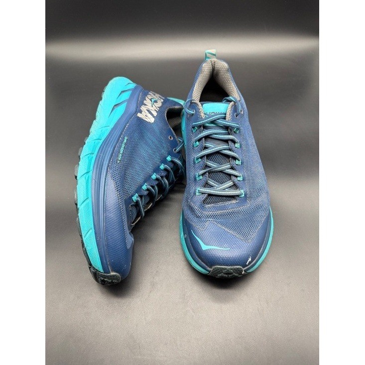Hoka One One Challenger ATR 4 Womens 9.5 Blue Teal Trail Running Shoes 1018295 image 4