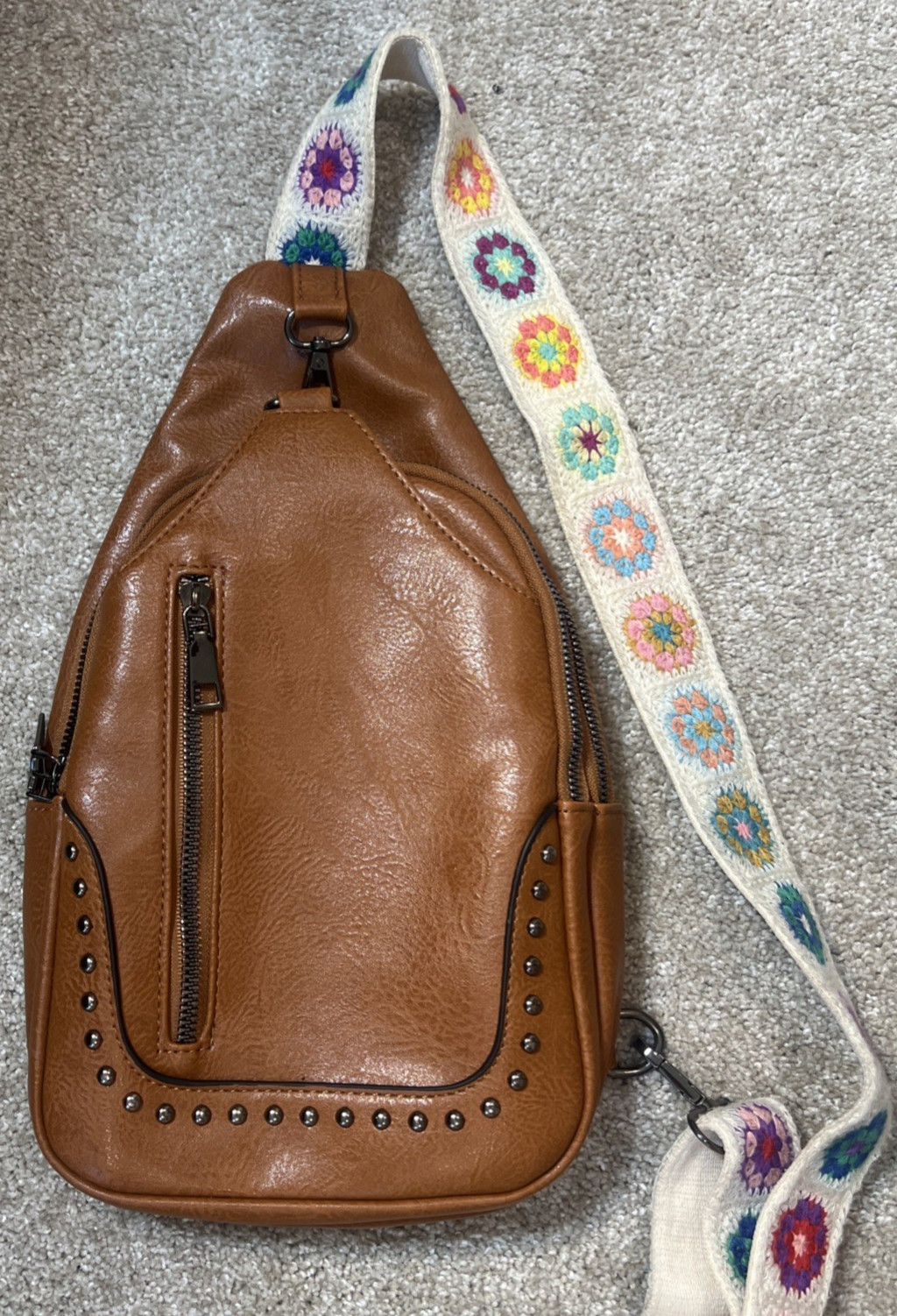 Sam and Hadley Crossbody Deluxe Sling Purse with Adjustable Guitar Strap