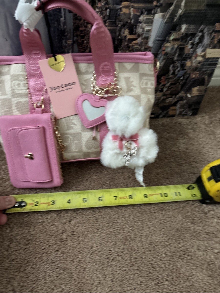 NEW JUICY COUTURE JUICY FESTIVAL MINI BAG SANDSTONE and PINK | eBay