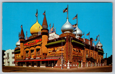 c1960s Mitchell Corn Palace South Dakota Color Photo Dorothy Prather Postcard
