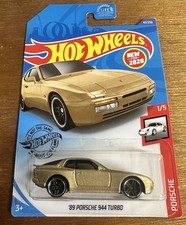 2020 Hot Wheels 1989 Porsche 944 Turbo Gold Coupe Car