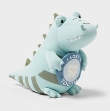 Pillowfort 12" Mint Green Alligator I LOST A TOOTH Kids' Plush Milestone Animal