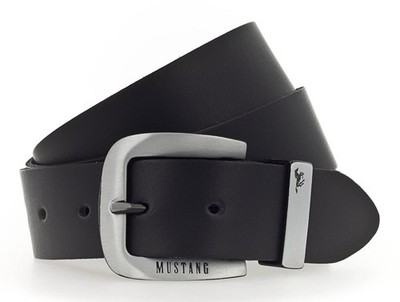 MUSTANG Leather Belt W115 Gürtel Black schwarz Neu