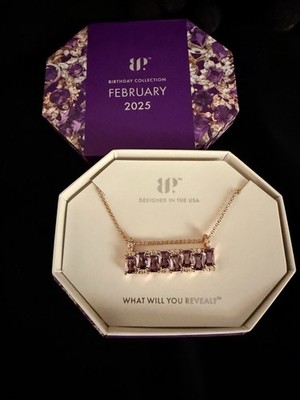 Ring Bomb Party February 2025 Gorgeous Headlines Rose Gold Amethyst Cz Necklace