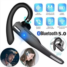 Bluetooth 5.0 Headset Noise Cancelling Handsfree Stereo Earbuds for Trucker/Home