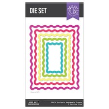 Hero Arts Die Set-Squiggly Rectangle Frames