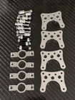Tamiya Clod Buster Bull Head alloy Front Rear Axle Link Suspension Mount Plate