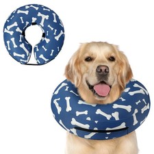 Supet Inflatable Dog Cone Alternative After Surgery - Neck Donut Recovery E-C...